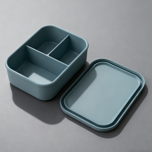 핫 세일 북유럽 BPA 프리 실리콘 도시락 전자레인지 안전 누수 방지 <span class=keywords><strong>3</strong></span> 칸 식기 세척기 안전 맞춤형 식기 - Product Image 5