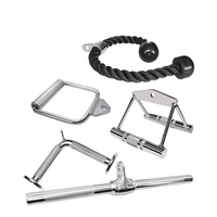 Accessoires de musculation Coosport Fitness en acier pour traction latérale, système de poulie de levage, machine à double câble, barre de traction pour triceps, plusieurs tailles