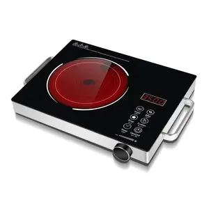 Kitchen Used 3500W Commercial Electric Electromagnetic Induction Cooker Cooktop Black Silver OEM Steel Induction Cooker Germany