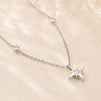 Collier pendentif en moissanite plaqué or 18 carats, argent sterling résistant au ternissement, VVS1, design minimaliste vintage en filigrane pour femmes