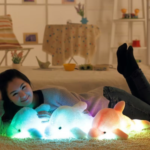 Peluche lumineuse en forme de dauphin et de baleine, jouet en peluche LED, cadeau, coton PP, 31-50 cm, prix de gros fabricant, billet spécial, taxe incluse, lumineux - Product Image 6