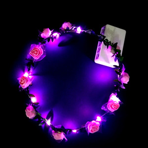 Fasce <span class=keywords><strong>per</strong></span> <span class=keywords><strong>Capelli</strong></span> LED Lampeggianti, <span class=keywords><strong>Coroncine</strong></span> Luminose a Forma <span class=keywords><strong>di</strong></span> Fiore, Ghirlande Floreali Luminose <span class=keywords><strong>per</strong></span> Feste e Rave, Decorazioni Luminose - Product Image 5