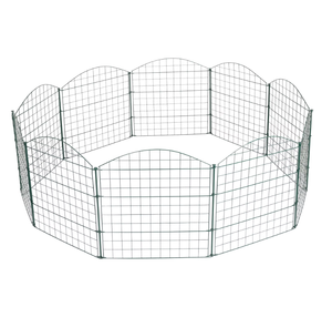 Clôture de jardin décorative en métal sans creuser pour chien, installation facile pour la cour - Product Image 3