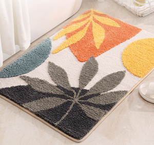 Ins Style Flocking Non-Slip Floor <b>Mat</b> Door <b>Mat</b> Bathroom Kitchen Entrance Area Rug Hom - Product Image 4