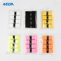Aksesori pegangan raket kustom pabrik Anti selip berlubang pegangan raket tenis kualitas tinggi Pickleball pita Overgrip