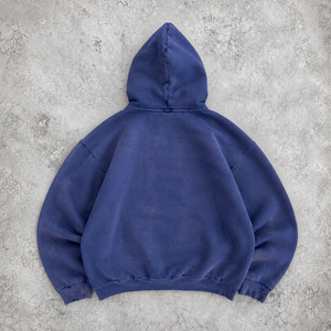 Felpa con Cappuccio OEM Effetto Acido, Stampa Personalizzata, Cotone 400-500gsm, Vestibilità Ampia Oversize, Logo Uomo, Effetto Consumato, Grigio Sbiadito al Sole - Product Image 2