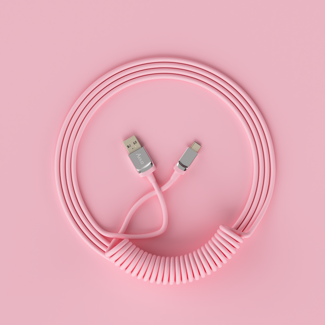 Akko Coiled Cable 1.5M TPU Material USB-A to Type-C Connection Cable