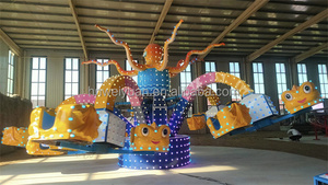 Fête <span class=keywords><strong>foraine</strong></span> Attraction Noël Parc d'attractions Rotary Game Fairground 30 Places Crazy Dancing Fly Big Octopus Rides à vendre - Product Image 5