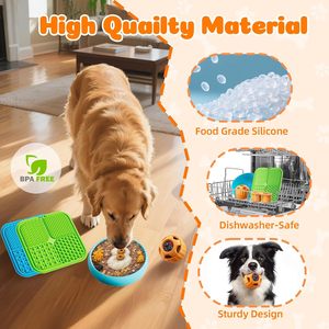 Alfombrilla de Silicona de Grado Alimenticio para Perros, Antideslizante, de Alimentación Lenta, para Calmar la Ansiedad de las Mascotas - Product Image 4
