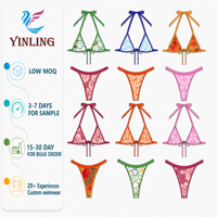 Baju Renang Dua Potong Custom 2026 untuk Wanita Gemuk, Motif Bunga, Ukuran Besar, Bikini