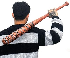Damdos 33 pouces Autocollant <span class=keywords><strong>de</strong></span> marche Halloween Prop <span class=keywords><strong>Dead</strong></span> Negs Man PU Foam Barbed Bat <span class=keywords><strong>Baseball</strong></span> Sticks pour anniversaires et cadeau <span class=keywords><strong>de</strong></span> Noël - Product Image 3