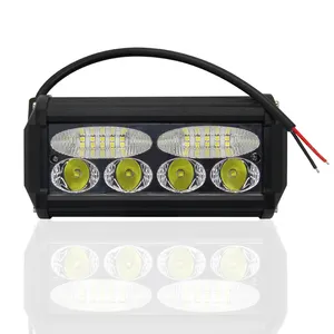 Universal 4 "runde LED-Arbeits scheinwerfer 48W Spot Flood LED-Arbeits scheinwerfer 12V 24V LED-Auto licht für Offroad-Traktor-LKW Dual White Amber