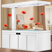 Aquarium de luxe avec pompes à eau, vitrine en verre ultra-transparente, ensemble complet 120-200cm pour maison et bureau