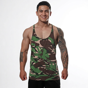 Unique Design Made Men's Camouflage Printed <b>Stringers</b> <b>Vests</b> Athletic Workout Training Wear Bodybuilding Gym Singlet Male - Product Image 1
