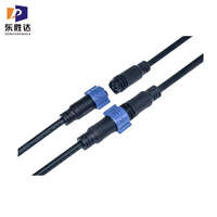 Connecteur étanche IP67IP68 M20 2 3 4 broches Câble électrique Fil autobloquant Soudure mâle femelle Prise d'alimentation Connecteur 4 broches