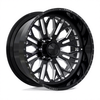Jantes forgées noires usinées 8x65 8x170 8x180 6x135 6x139.7 pour Denali 2500 Chevy 2500 Ford F150 F250 avec centres flottants personnalisés