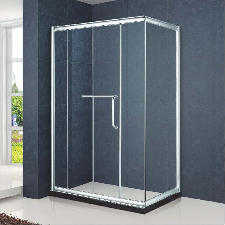 Partición de vidrio integrada personalizada, fábrica de baño, cuarto de ducha de aluminio, cabina deslizante, cabina de ducha de vidrio templado