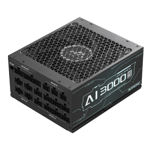 พาวเวอร์ซัพพลายสำหรับเดสก์ท็อปพีซีเซิร์ฟเวอร์ 80 Plus <span class=keywords><strong>Platinum</strong></span> AI 3000W Active PFC พร้อมพัดลมสีดำขนาด 140 มม. สายไฟยาว 1.2 ม. ช่องเสียบ 20+4 พิน รับประกัน 10 ปี - Product Image 1