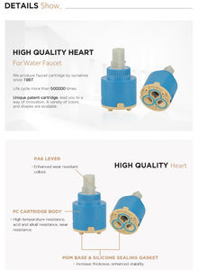 Adeling CL2027 - Grifo <span class=keywords><strong>de</strong></span> Agua Fría y Caliente con Cartucho Cerámico, Diseño Contemporáneo, Material Plástico - Product Image 5