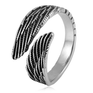 yunnique Men's <b>Titanium</b> Steel Spike <b>Ring</b> Snake Design Animal Zodiac Fashion Jewelry Gift Stainless Steel Oval Shape FY27017 - Product Image 1