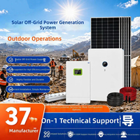 Système de production d'énergie solaire hors réseau, stockage d'énergie photovoltaïque, fournisseur de solutions entièrement personnalisées, modèle LWXT monocristallin