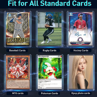 PKMN lengan kartu bisbol lengan kartu perdagangan lengan TCG olahraga Ultra jelas 35/55/75/100/130/180/260 360PT kartu tebal pemuat atas