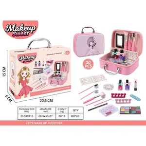 Groothandel Echte Cosmetica Set Kinderen Make-Up Speelgoed Rusland Hot Sale Diy Beauty Kids Make-Up Kit Voor Meisje