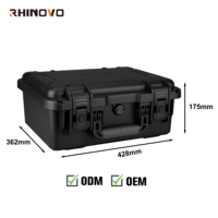 Estuche Protector Rígido Impermeable IP67 con Asa, Orificios para Candado, Válvula de Aire, Resistente, para Transporte y Almacenamiento de Herramientas, OEM/ODM, 18.8L