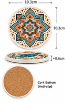 Sous-plat rond classique en céramique, résistant à la chaleur, pour cuisine, salle à manger et décoration intérieure