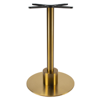 Pied de table moderne nordique rond robuste pour bar, restaurant, café, salle à manger, base de table en acier inoxydable chromé doré, mobilier de luxe