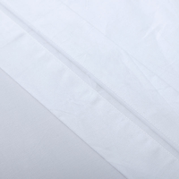 Draps d'hôtel, linge de lit blanc, 100% coton, housse de couette blanche unie pour l'hôtellerie de luxe