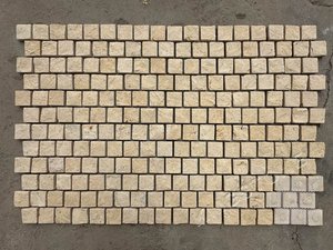 Màu vàng đá vôi Cobble đá đường lái xe pavers cobbles cho vườn cảnh quan con đường lối đi lát sets biên giới - Product Image 2