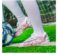 Chaussures de football pour enfants, chaussures de football à lacets basses, chaussures de futsal, crampons de football AG/FG à longs crampons, chaussures de baseball pour jeunes