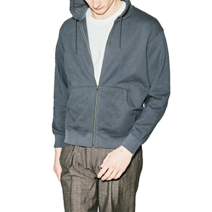 Sweat-shirt à capuche zippé pour homme, coupe classique, en molleton de coton, décontracté, pour l'automne et l'hiver, veste à capuche douce et chaude - Product Image 4