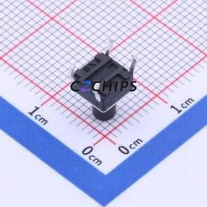 TS668CJ 250gf BXG Tactile Switch Through hole-4P,6x6mm Switch Single Pole Single Throw Round Button 2.5N Through Hole - Product Image 2