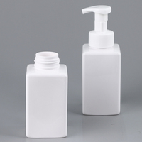 Bouteille de shampoing moussant vide en PET de 350 ml, 400 ml, 450 ml, bouteille carrée en plastique avec pompe à mousse pour le lavage des mains