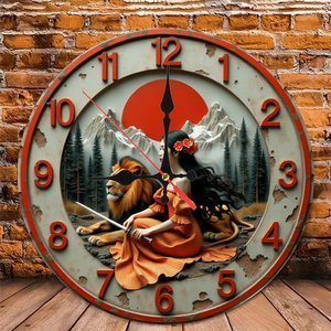 Round Wooden Wall <b>Clock</b> 25x25Cm Quiet <b>Movement</b> Cafe Shop Decor Commercial Space Wall <b>Clock</b> - Product Image 6
