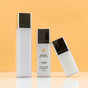 Envase cosmético giratorio de forma cuadrada Suero de elefante borracho Botella de bomba de loción de plata UV sin aire 30ml 50ml - Product Image 5
