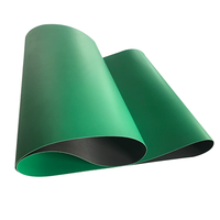 Personalización de fábrica, construcción de goma, Circular, 3mm, cinta de correr de Pvc de bajo ruido, máquina de lijado áspero, cinta transportadora resistente al corte