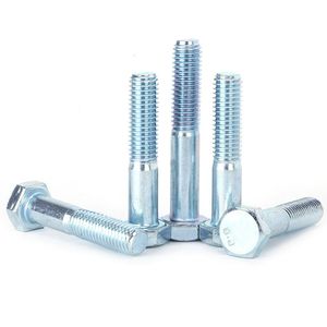 Din931 White <strong>Zinc</strong> Bolt Half Thread ISO4014 Class4.8 Class12.9 Black <strong>Oxide</strong> M64 - M4 Hex Head Bolt With Hex Nut - Product Image 5