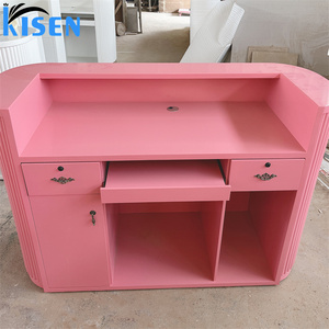 Mostrador de Recepción Pequeño Kisen para Salón de Belleza, Mueble de Recepción, Mostrador de Caja, Mesa de Recepción para Oficina - Product Image 2