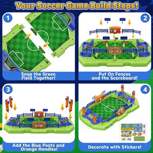 Jeu <span class=keywords><strong>de</strong></span> <span class=keywords><strong>table</strong></span> <span class=keywords><strong>de</strong></span> football pour enfants <span class=keywords><strong>de</strong></span> 8 <span class=keywords><strong>à</strong></span> 12 ans avec deux flippers, un sonnette <span class=keywords><strong>de</strong></span> <span class=keywords><strong>but</strong></span> et un rangement intégré pour les ballons - Product Image 4