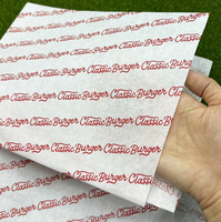 Papier d'emballage alimentaire résistant à la graisse pour les restaurants à emporter, les hamburgers et les sandwichs
