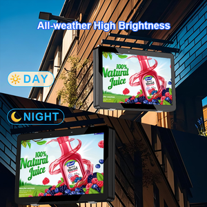 Pantalla de Señalización Digital LCD de 43 y 55 Pulgadas para Exteriores, Resistente a la Intemperie IP65, Kioscos Publicitarios para Ventanas de Vidrio - Product Image 3