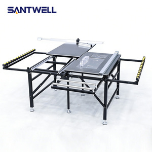 Mesa de sierra plegable de alta resistencia para carpintería, banco de trabajo multifunción con estructura de acero, mesa de corte sin polvo para uso en taller de carpintería - Product Image 2
