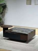 Table basse combinée moderne pour salon de petite maison, nouvelle table de rangement simple et créative, design avancé et tendance