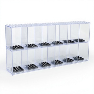 BLOCKMOC 10708, 12 Piezas, Caja de Plástico Transparente para Minifiguras, Estuches para Bloques de Construcción, Juguete para Niños de 6+ Años, Desarrollo de la Inteligencia, ASTM - Product Image 1
