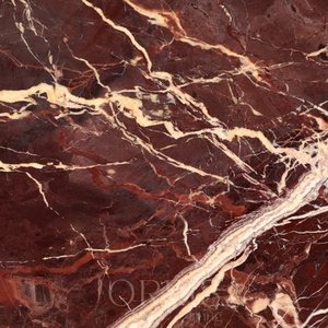 Mesita de noche de mármol rojo natural, mesa auxiliar redonda moderna hecha a mano con base de pedestal escultural, muebles de lujo para sala de estar - Product Image 6