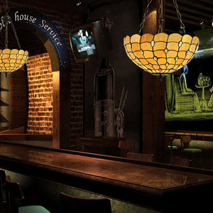 ไฟติดเพดาน LED หรือไฟแขวน <span class=keywords><strong>12V</strong></span> สำหรับบ้านตุ๊กตา พร้อมโคมไฟทิฟฟานี่ ขนาด 1/12 อุปกรณ์ตกแต่งไฟเพดาน เฟอร์นิเจอร์จิ๋ว - Product Image 3