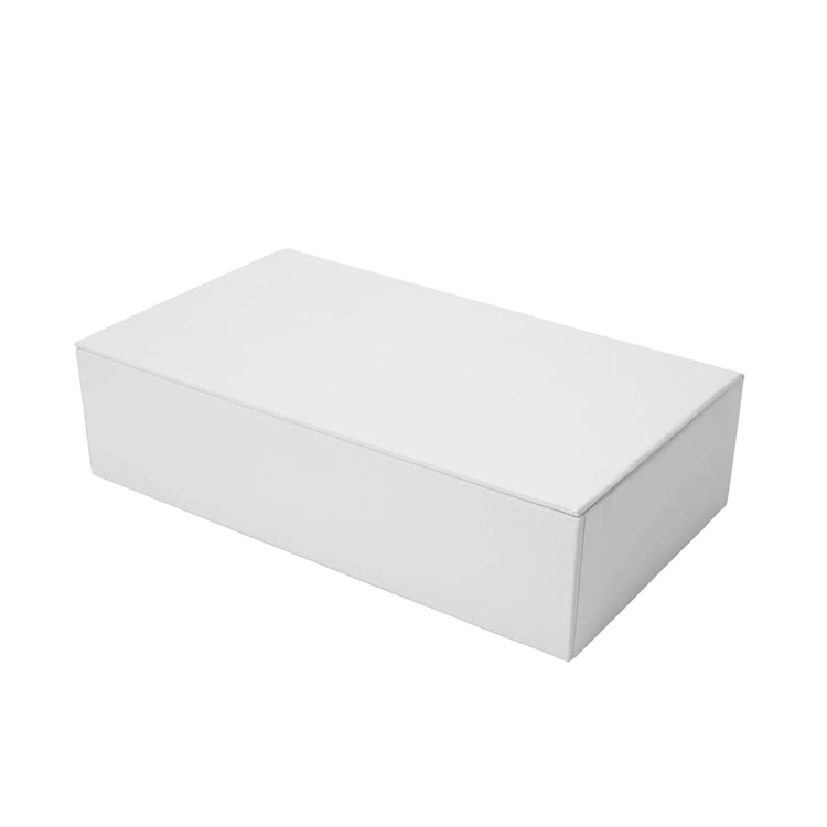 White Paperboard book Shaped Gift Box with Hinged Lid No Printing